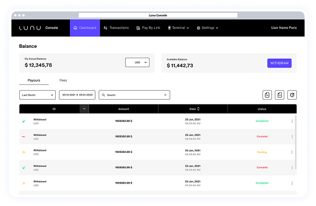 Lunu Pay Console